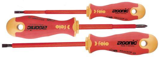 Felo 413 S/Driver Set 3Pc Ergonic Insulated Vde Sl/Ph