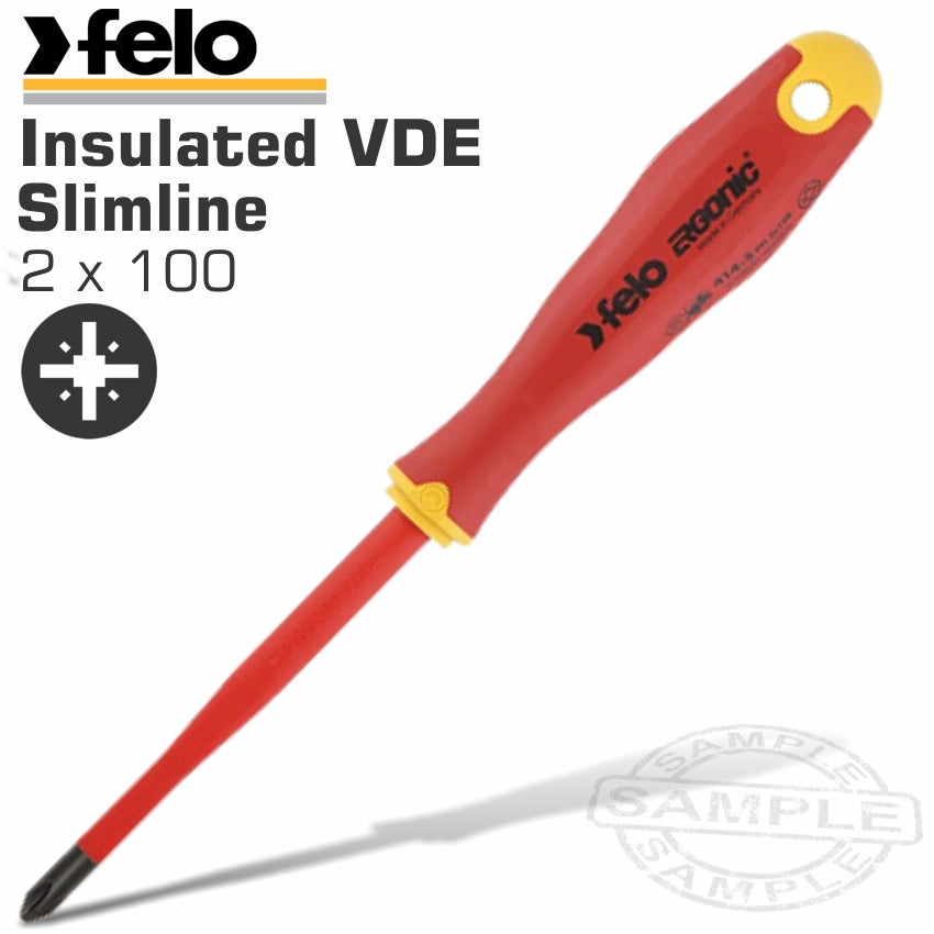 Felo 415 Pz2X100 S/Driver Ergonic Slimline Insulated Vde
