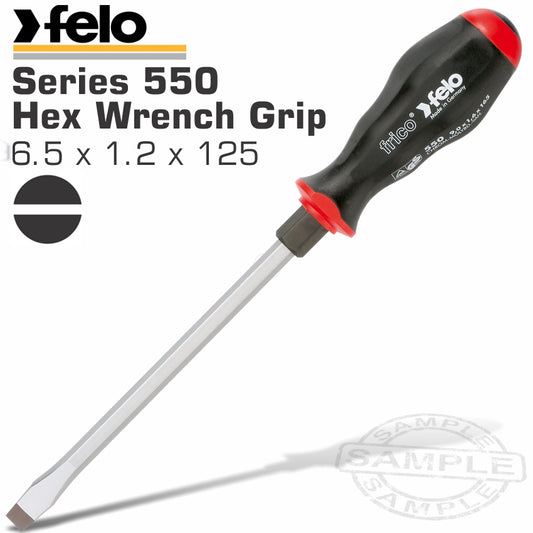 Felo 550 Sl6.5X1.2X125 S/Driver Frico Hex Wrench Grip