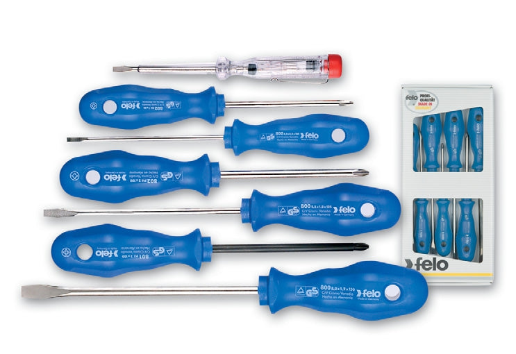 Felo Screwdriver Set 5-Pce Blue Series Sl