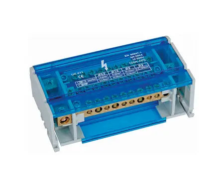 Multi Pole Distribution Block - Din Rail Mount