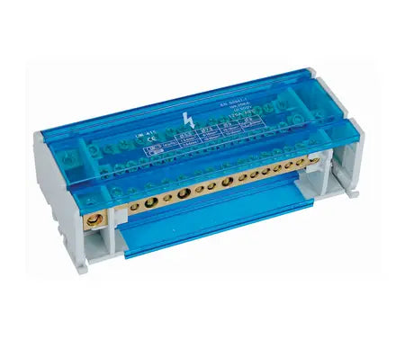 Multi Pole Distribution Block - Din Rail Mount