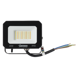 Brightstar FL032 Black 20W LED Outdoor Flood Light with 3 CCT Switch and IP65 Rating