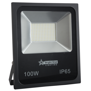 Brightstar FL045 100W Black LED Flood Light with Tempered Glass Lens (6000K, 8000 Lumen, IP65)