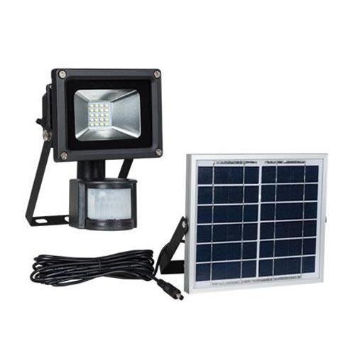 Led Flood Light With Solar Panel And Motion Sensor 10W