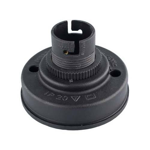 Nylon Baton B22 Lamp Holder Black 100W