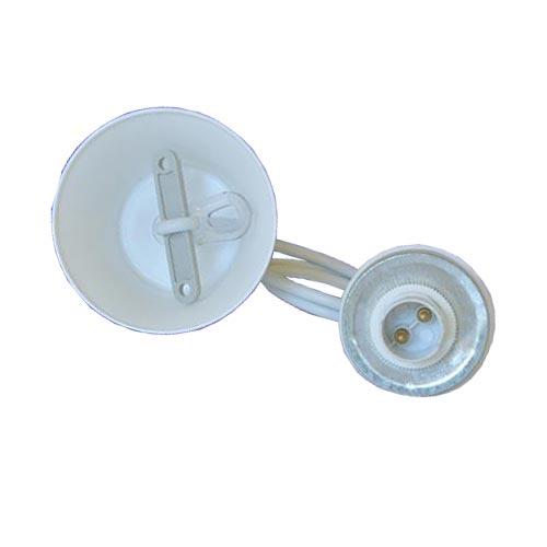 Pendant Cord Fitting With White Lamp Holder