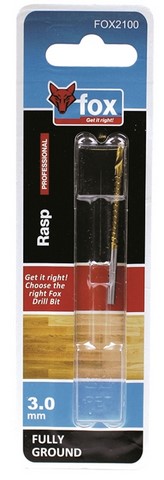 Fox Rasp Drill 3.0 X 60Mm Hss