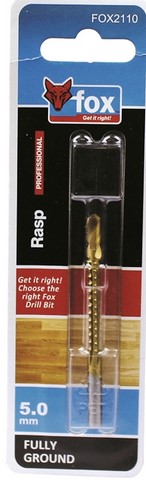 Fox Rasp Drill 5.0 X 86Mm Hss
