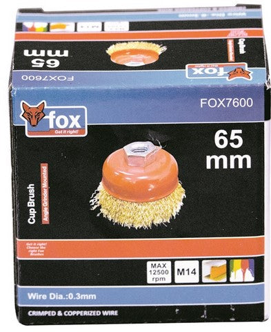 Fox Crimped Wire Cup 65Mm -M14