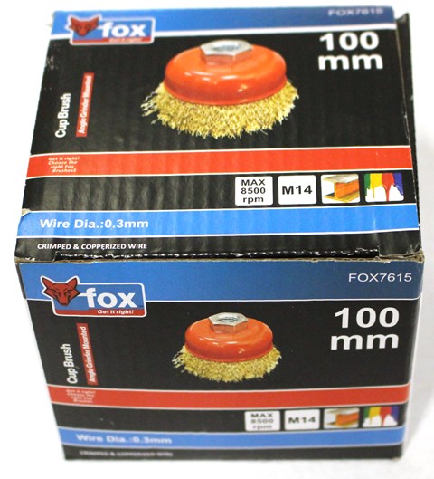 Fox Crimped Wire Cup 100Mm -M14