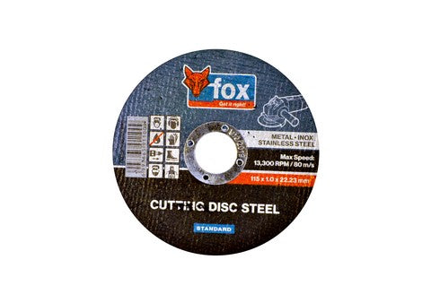 Abrasive Fox Cut Steel 115X1.0Mm Promo 5Pc