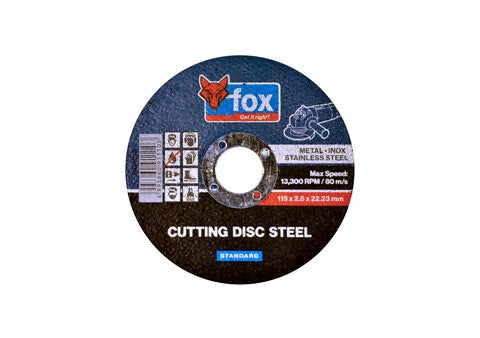 Abrasive Fox Cut Steel 115X2.5Mm Std