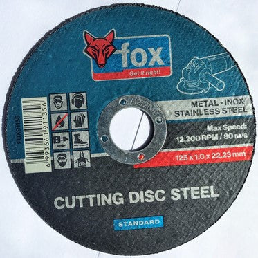 Abrasive Fox Cut Steel 125X1.0Mm Std