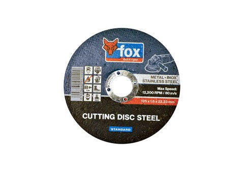 Abrasive Fox Cut Steel 125X1.6Mm Std