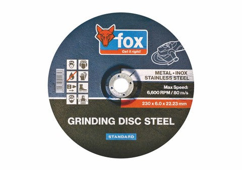 Abrasive Fox Grind Steel 230X6.0Mm Std