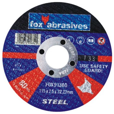 Abrasive Fox Cutoff Steel 115X2.5Mm