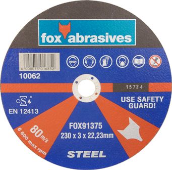Abrasive Fox Cutoff Steel 230X3.0Mm