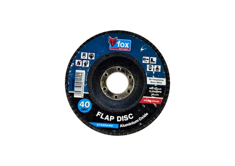 Abrasive Fox Flap Disc 115Mm Alu/Oxide 40G Std