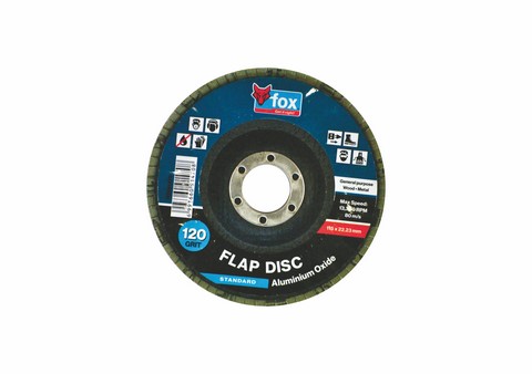 Abrasive Fox Flap Disc 115Mm Alu/Oxide 120G Std