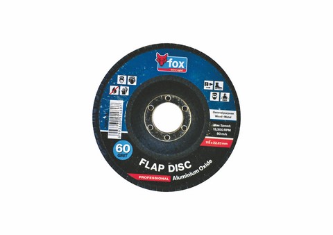 Abrasive Fox Flap Disc 115Mm Alu/Oxide 60G Pro