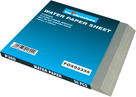 Abrasive Fox Sheet Water Paper P360 Per50