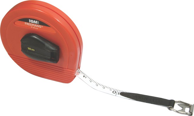 Tape Freeman Measuring F/Glass C/Case 10M Fb10