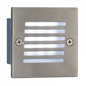 Brightstar FT013 Stainless Steel LED Footlight with Tempered Glass (IP44, 9 x 0.1W LED)