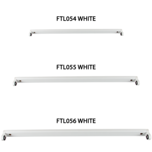 Brightstar T8 LED PVC Open Channel Fitting - White, Multi-Length (610mm-1520mm)