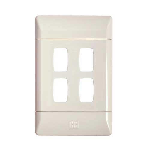 Cbi Pvc Grid Plate 4 Lever