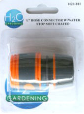Garden Hose Connector 1/2" Stop H20011 Softgrip