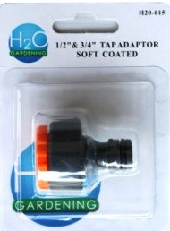 Garden Tap Adaptor 1/2 & 3/4" 900S Softgrip H20015