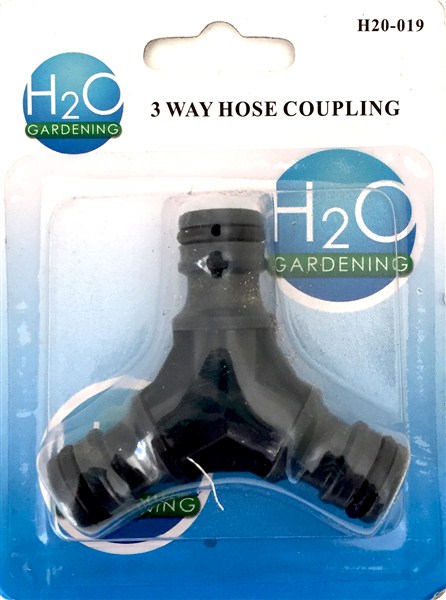 Garden Hose Coupling 3 Way H20019