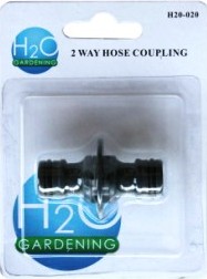 Garden Hose Coupling 2 Way H20020