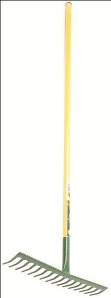 Rake  All Steel 16T H/D Green Yel Fg00015