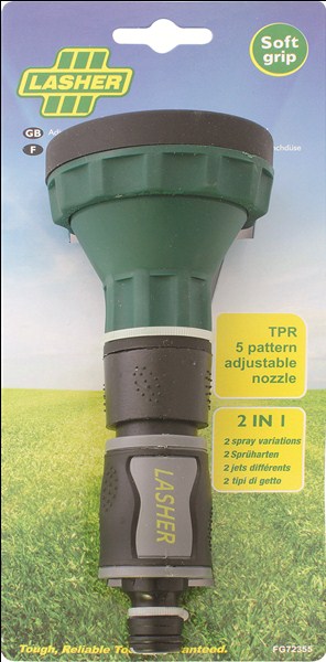 Hose Nozzle Soft 5 Pattern Lasher Fg72355