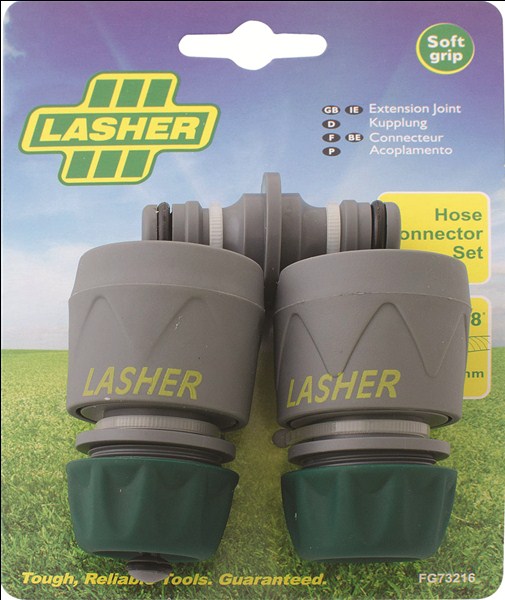 Hose Connector Set 3Pce 12Mm Lasher Fg73216