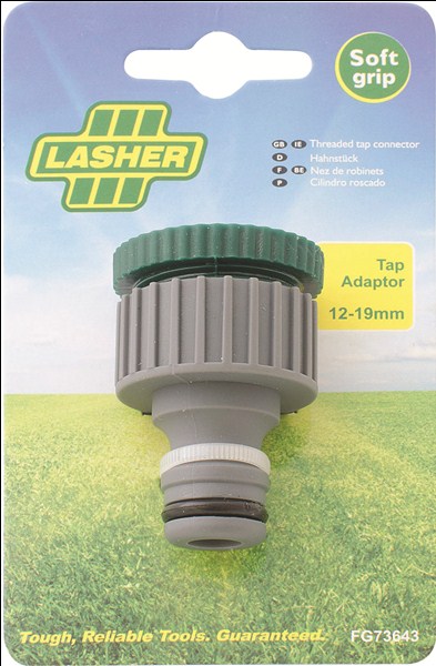 Hose Tap Adaptor 12 Mm To 19Mm Lasher Fg73643