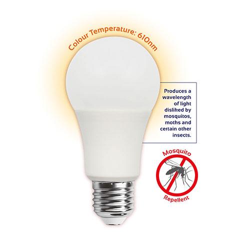 Led Mosquito Repellant Globe E27 6W 200Lm Orange