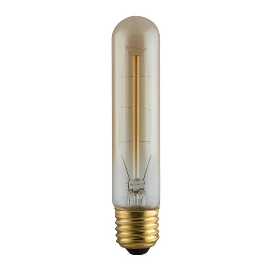Amber Carbon Filament Tubular Bulb E27 40W Warm White