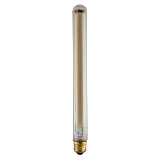 Amber Carbon Filament Tubular Bulb E27 60W Warm White