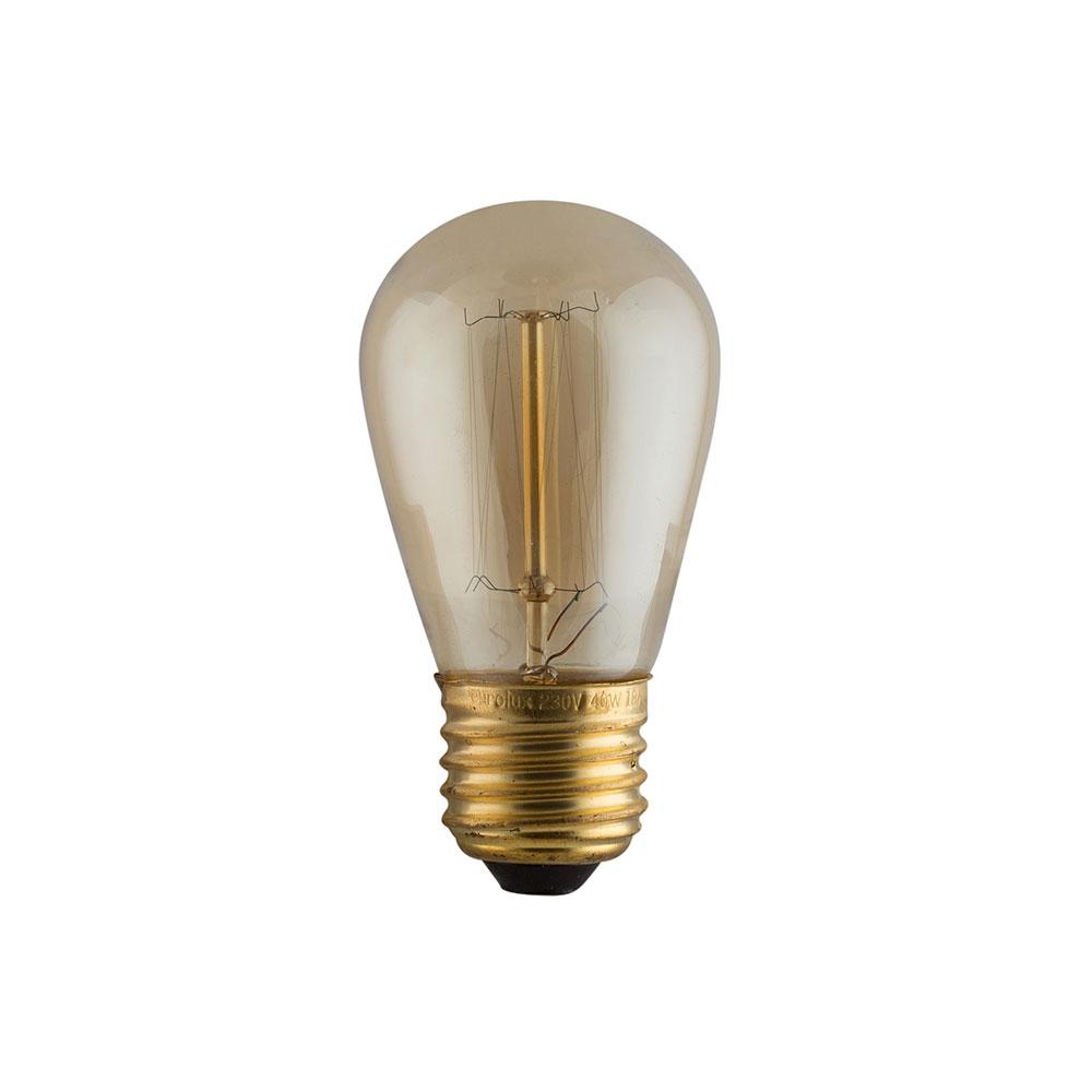 Amber Carbon Filament Mini-Pear Bulb E27 40W Warm White
