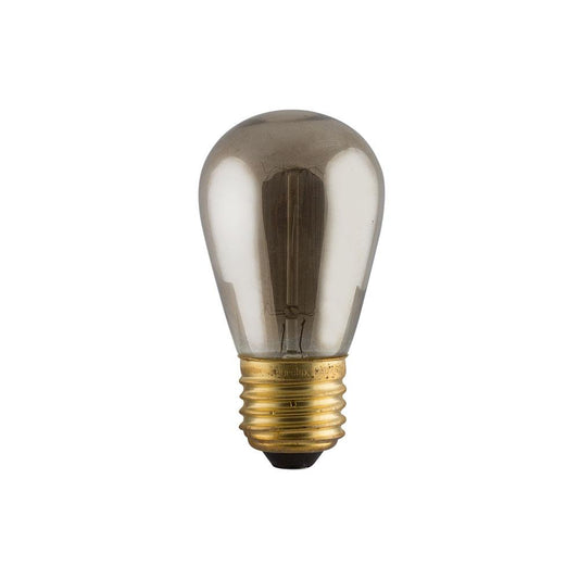 Smokey Carbon Filament Mini-Pear Bulb E27 40W Warm White
