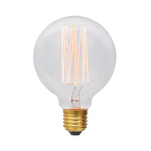 Carbon Filament Mini Globe Squirrel Cage Bulb E27 60W Warm White