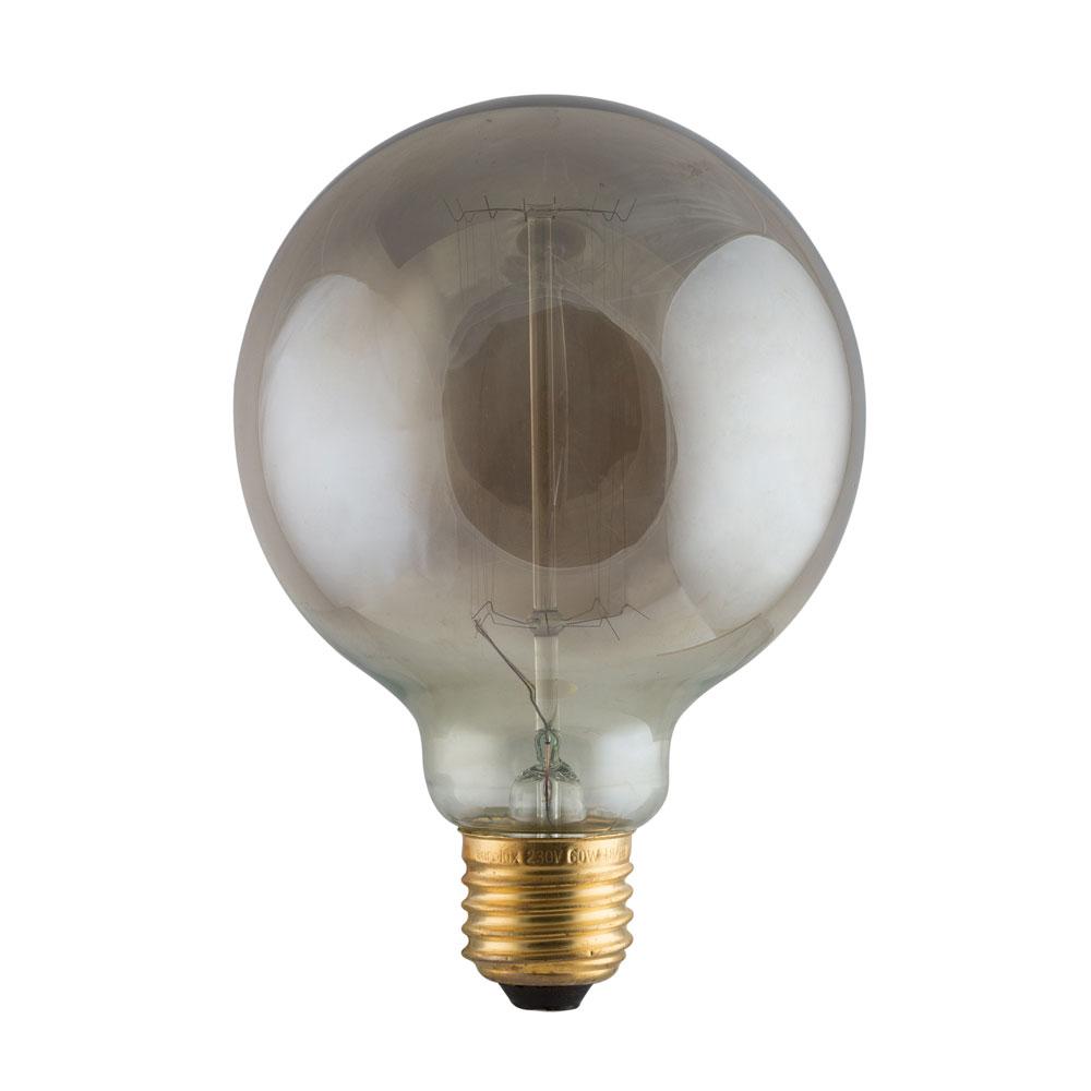 Smokey Carbon Filament Mini Globe E27 60W Warm White