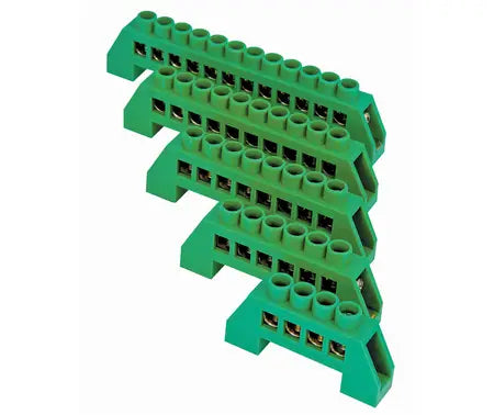 Fully Insulated Neutral Bar - Green