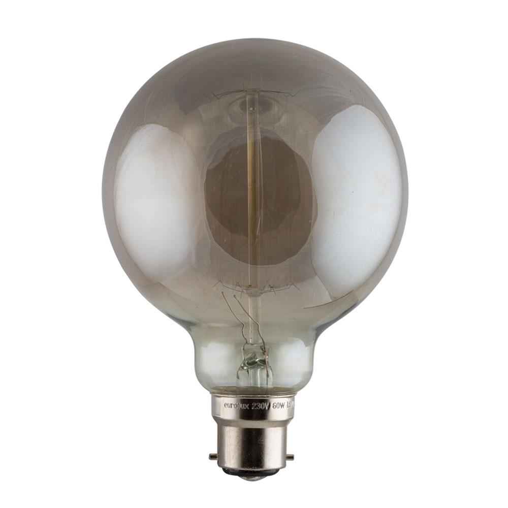 Smokey Carbon Filament Mini Globe B22 60W Warm White