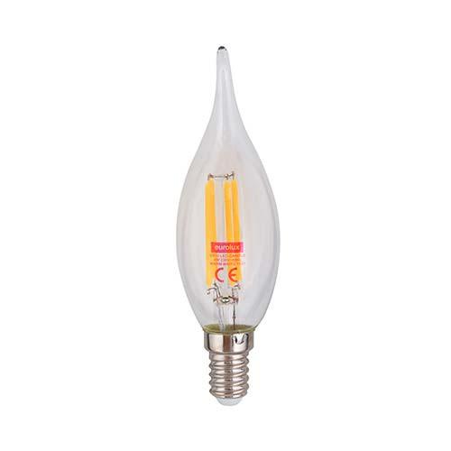Led Filament Flame Candle Bulb C35 E14 4W 310Lm Warm White