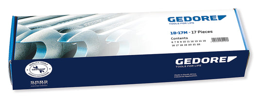 Spanner Gedore Combination 1B Set 1B/17M 6-22