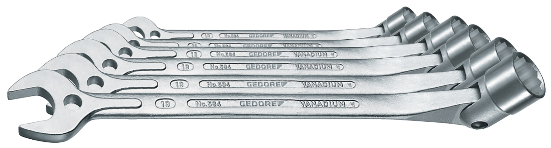 Spanner Gedore Swivel O/E Set 534/9M